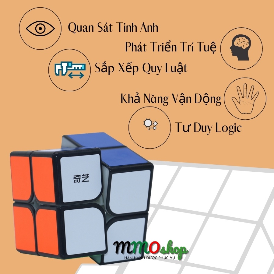 Rubiks 2x2 Qiyi Sail W Rubic 2 Tầng Khối Lập Phương Ma Thuật Nhựa ABS Siêu Bền Siêu Mượt