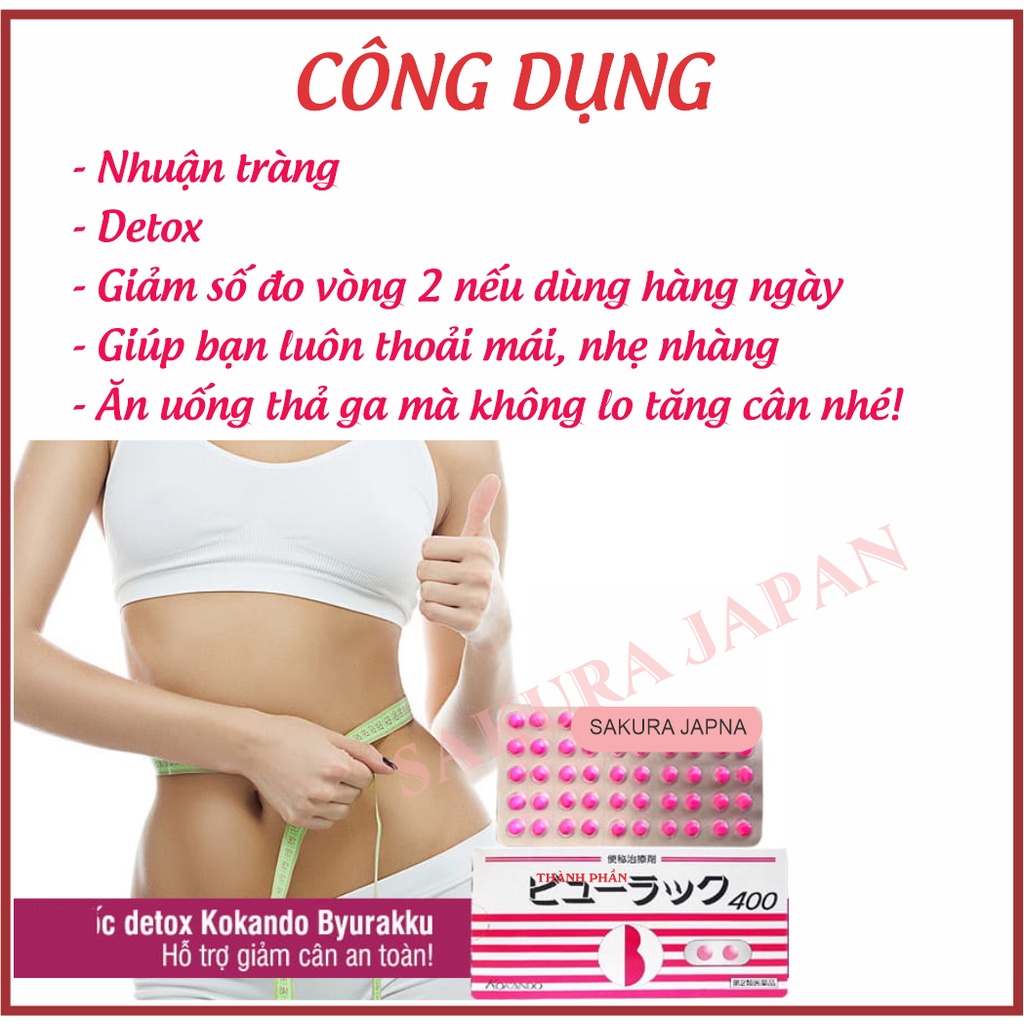 Viên uống Detox nhuận tràng Keton Diet Kokando Nhật Bản nhuận tràng thanh lọc cơ thể giảm táo bón tức thì