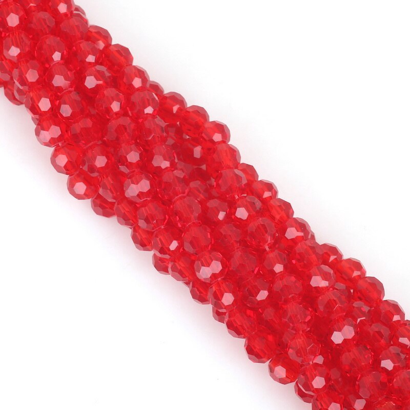 Hạt pha lê thủy tinh dùng làm trang sức thủ công 4MM 6MM