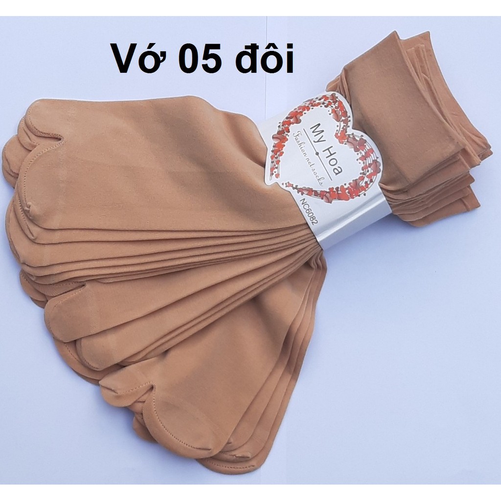 Combo 10 vớ da xỏ ngón Nữ 100 % Thun Cotton Cao Cấp Co giãn tốt, thấm hút mồ hôi ( giá rẻ)