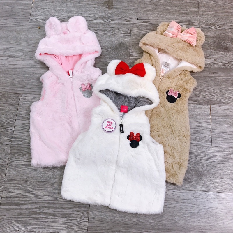 Áo gile lông 2 lớp dư xịn cho bé gái