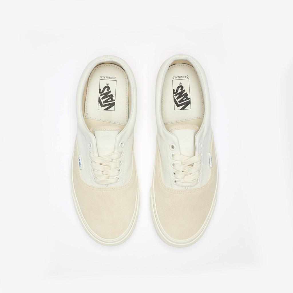 Giày Sneaker Nam, Giày Vans Vault Era Beige/White Chính Hãng cho nam nữ