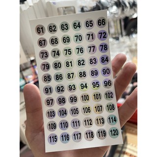 Tem số 61 - 120 dán chai sơn