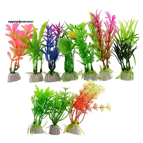 Set 10 Cỏ Nhựa Nhân Tạo Trang Trí Bể Cá