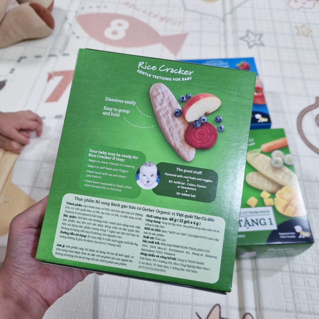 Bánh ăn dặm gặm nướu cho bé Gerber