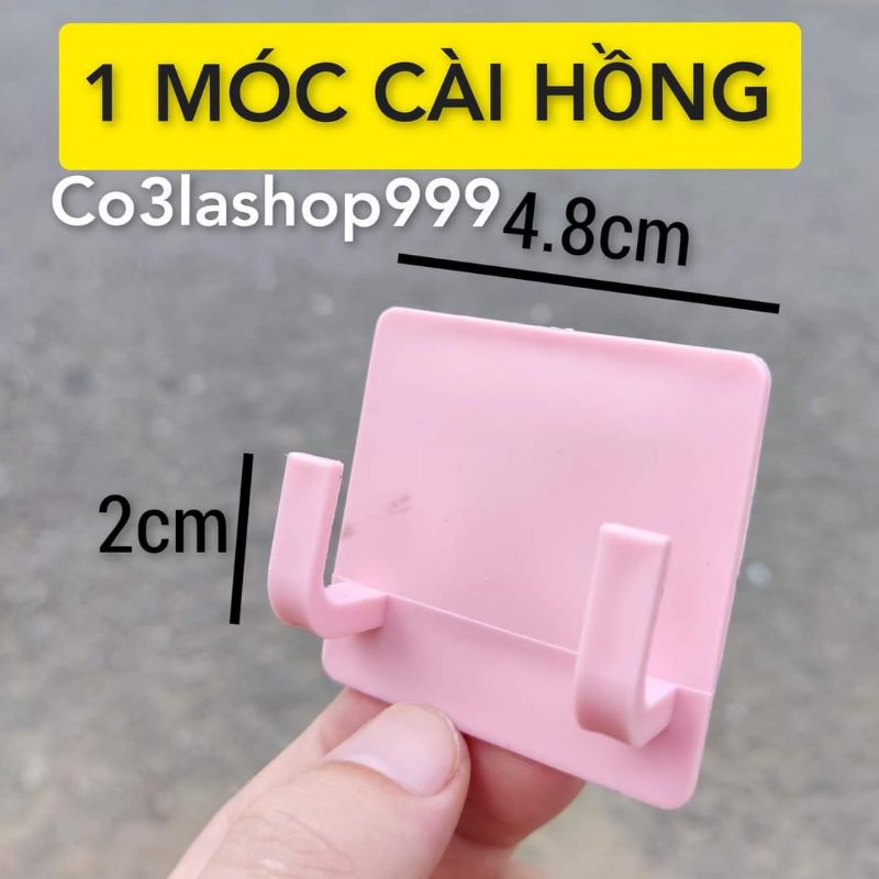 Móc nhựa cài kệ sắt/kệ inox treo phụ kiện đồ dùng (1 CÁI)