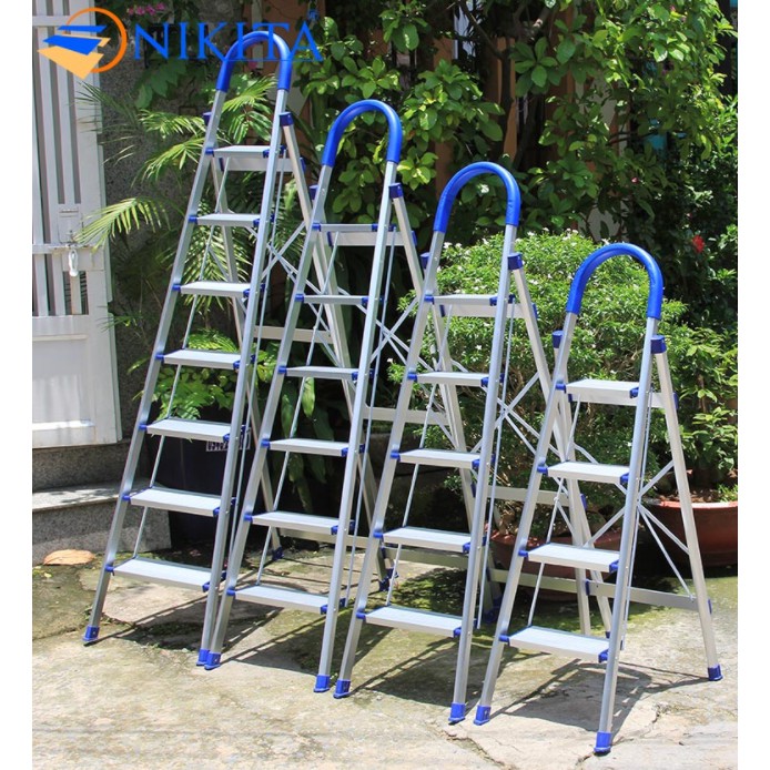 Thang nhôm ghế tay vịn 5 bậc 1,2m Nikita DL05 Nhật Bản GIÁ RẺ