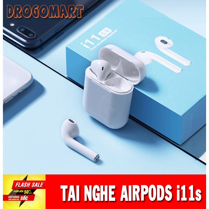 [Mã ELORDER5 giảm 10K đơn 20K] ( FREESHIP 99K ) Tai nghe TWS i11s bluetooth không dây Nút cảm ứng V5.0 Bảo Hành 6 tháng