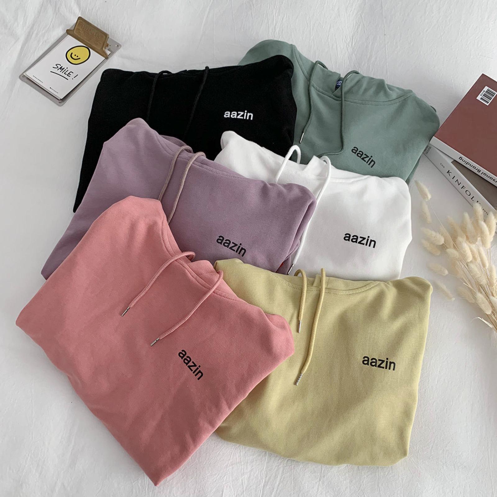 Autumn wear Áo Nỉ Nam Nữ Dài Tay Có Mũ Thời Trang Hàn | BigBuy360 - bigbuy360.vn