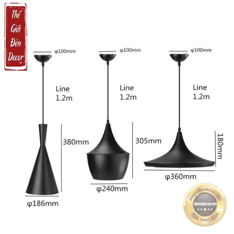Chao đèn Đèn thả hiện đại ABC kiểu Bắc Âu T067 , đèn thả bàn ăn nhà hàng