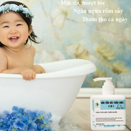 Sữa tắm gội thảo mộc cho bé Wonmom 250ml - Việt Nam