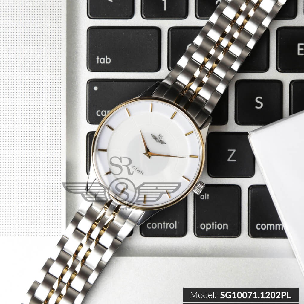 Đồng hồ nam nữ SRWATCH P-Light SL10071.1202PL &amp; SG10071.1202PL Mặt kính sapphire pin