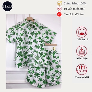 Bộ đồ đi biển nam nữ HKB nguyên set quần áo cho cặp đôi hội nhóm, phù hợp đi chơi du lịch