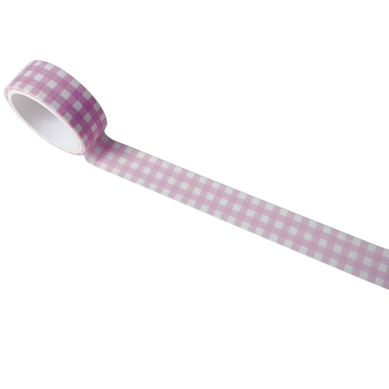 Băng Keo Giấy Washi Siêu Rộng 1 5cm Họa Tiết Kẻ Sọc Retro Trang Trí Thủ Công DIY