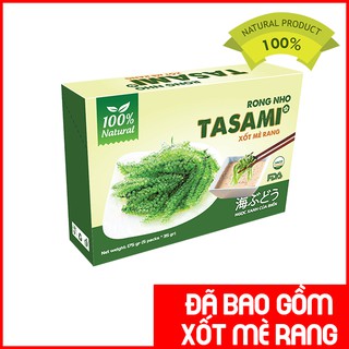 [Freeship Extra][Đã có gói sốt mè rang] Rong nho Tasami xốt mè rang 175g (5 gói 20g + 5 gói xốt)