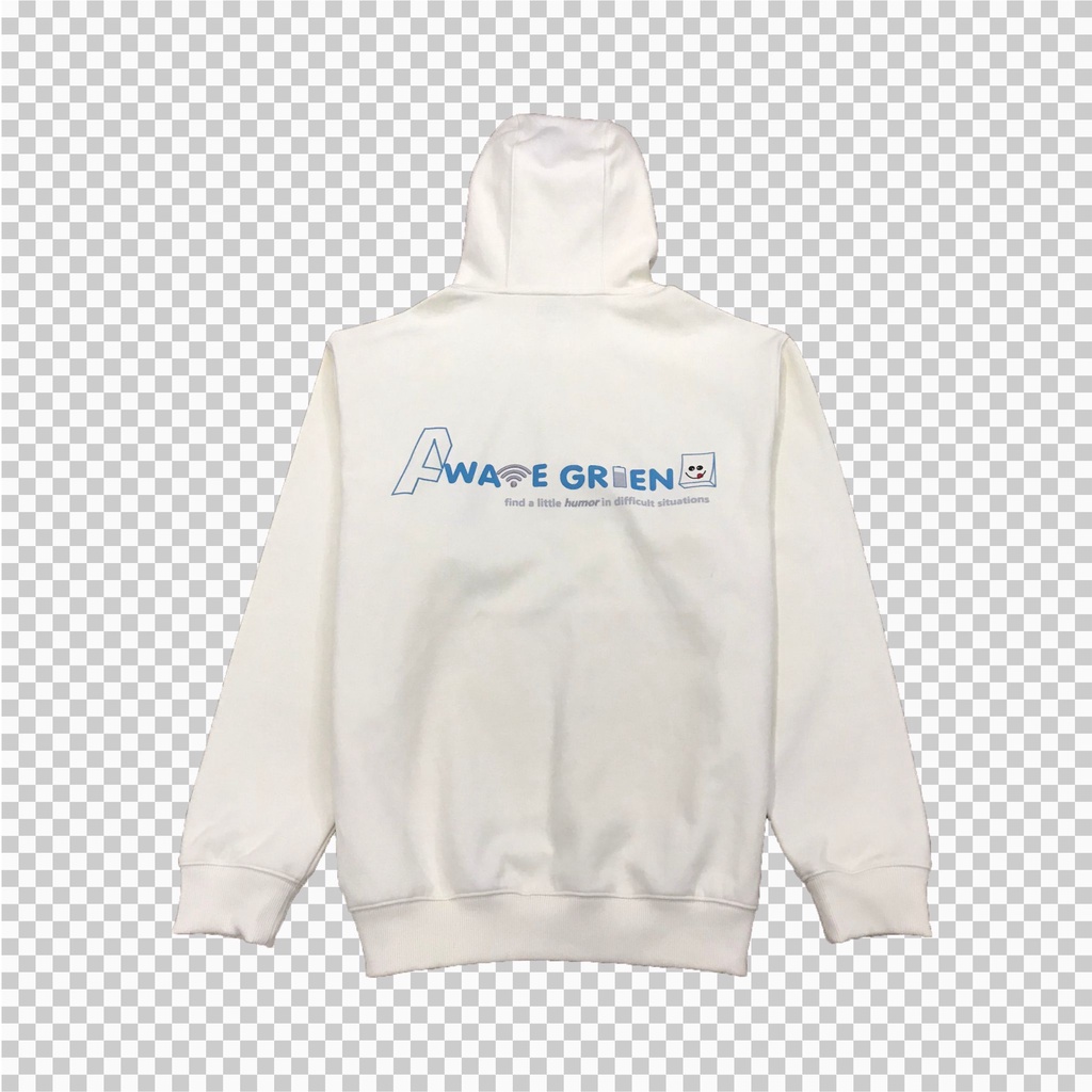Áo hoodie AWG chính hãng màu kem/đen hàng new