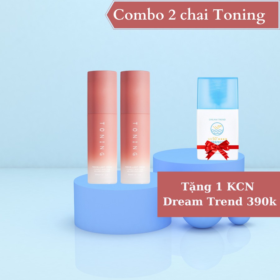 [ Giảm 20k nhập mã TRUETT20K ] CHAI Kem lười nâng tone da trắng sáng TONING Dream Trend