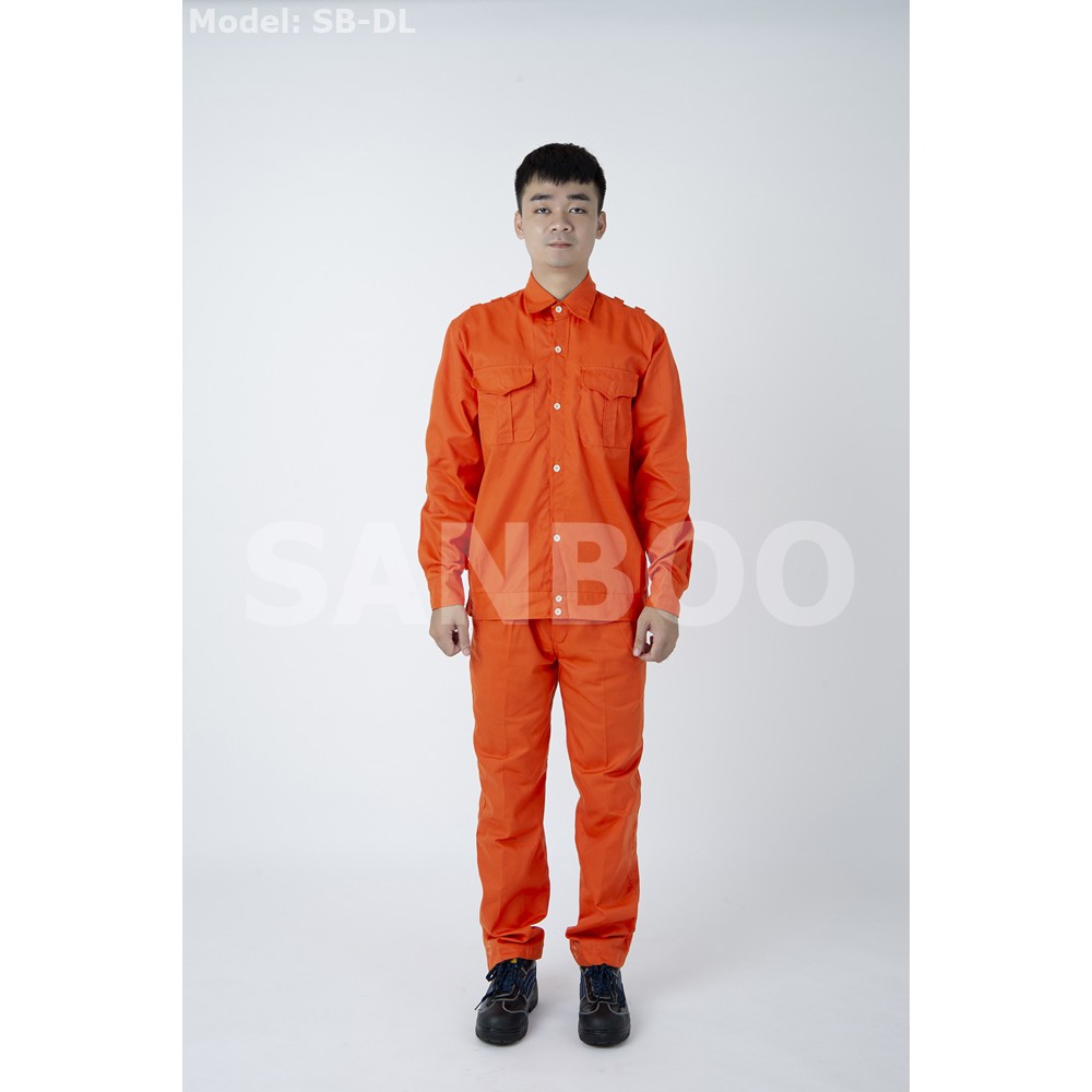 Bộ quần áo điện lực màu cam