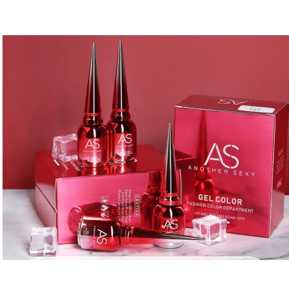 Sơn thạch AS tone nâu tây - hồng phớt cao cấp sét 9 chai (mã ALB) | chai đỏ, dung tích 15ml chai đen đỏ bất kỳ