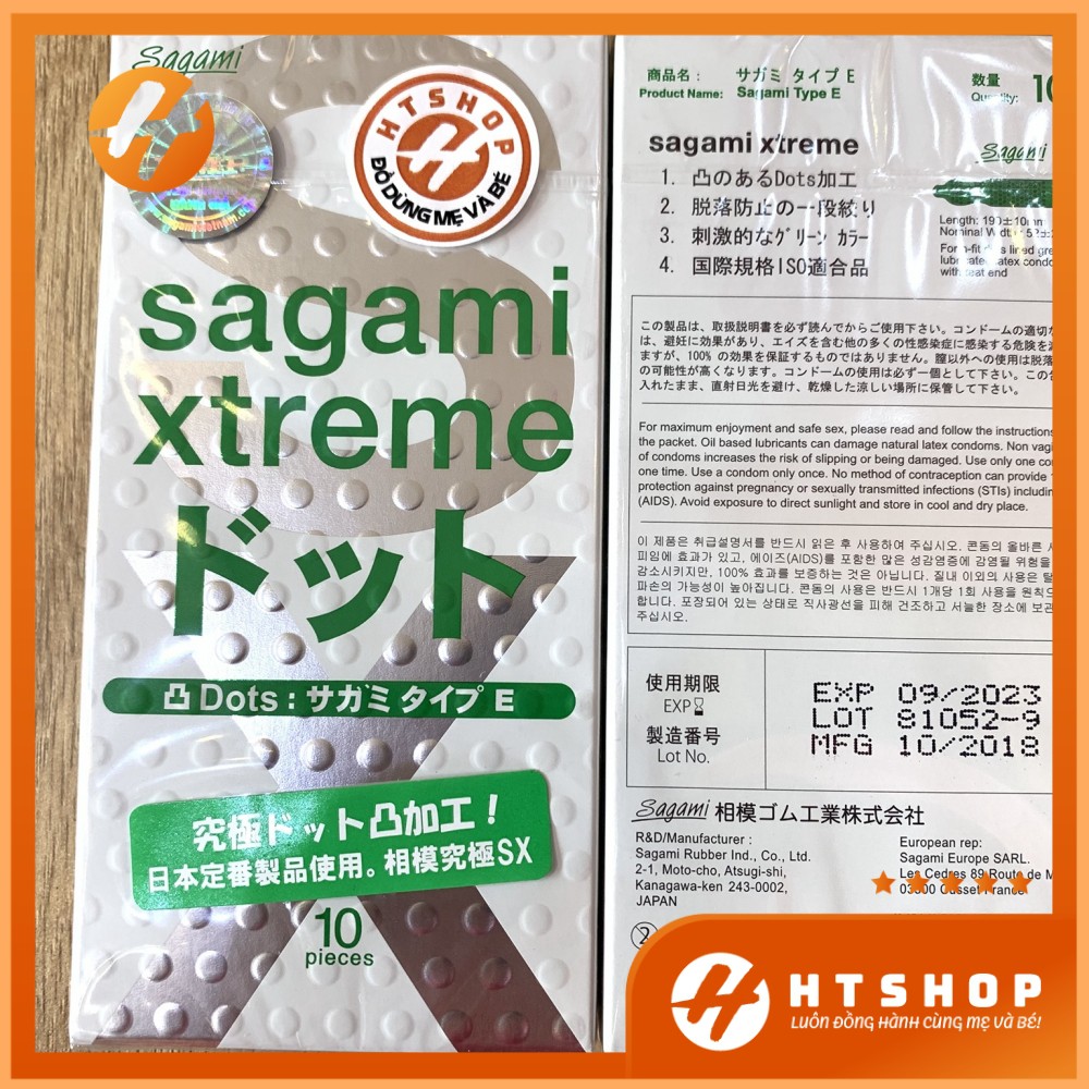 Bao Cao Su Sagami Xtreme Dots Type Siêu Gai Tăng Khoái Cảm - Nhật Bản