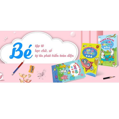 Sách Bé tập tô - bé học chữ - Chữ cái tiếng Anh ABC