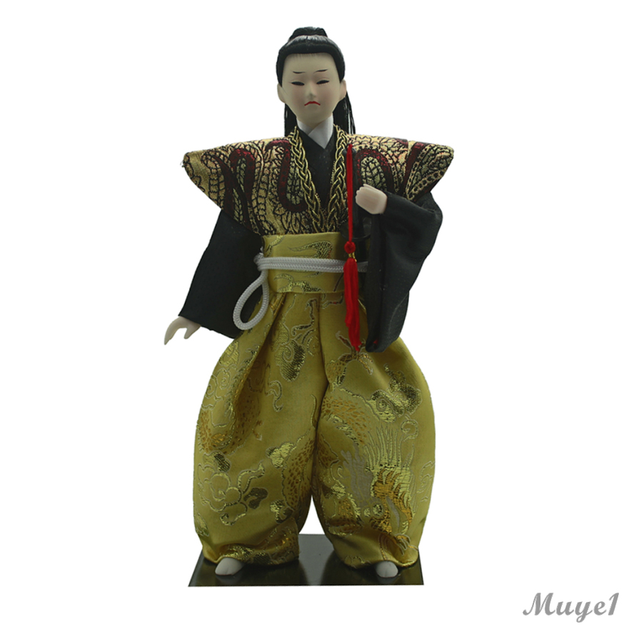 Đồ trang trí Búp Bê Samurai Mặc Kimono 12inch 30cm