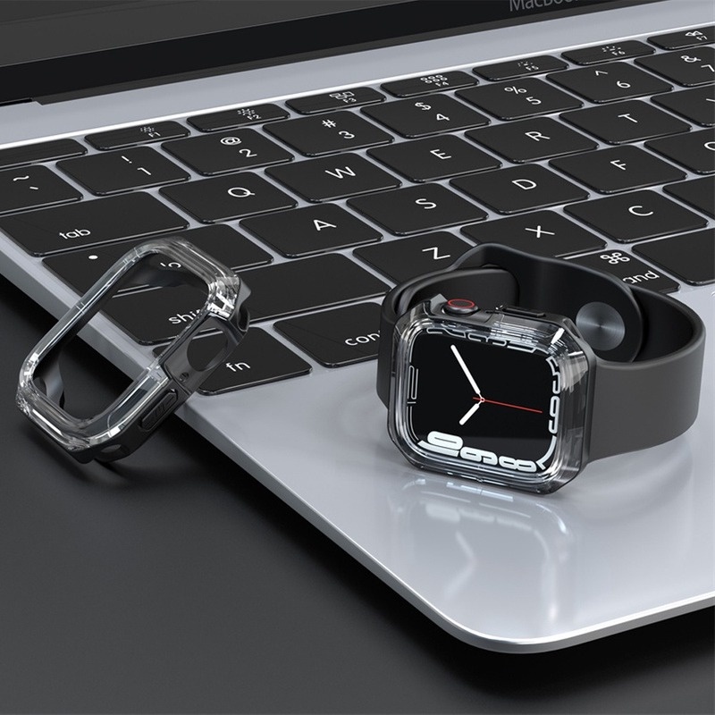 Ốp TPU Trong Suốt Bảo Vệ Cho Đồng Hồ Apple Watch 45mm 41mm 44MM 40MM 7 SE 6 5 4