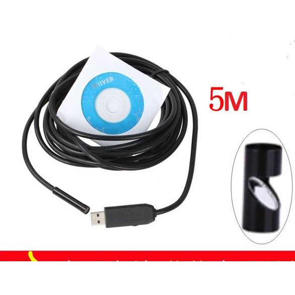 Camera nội soi chuyên dụng cho Máy tính xách tay hoặc để bàn 7mm dài 5m