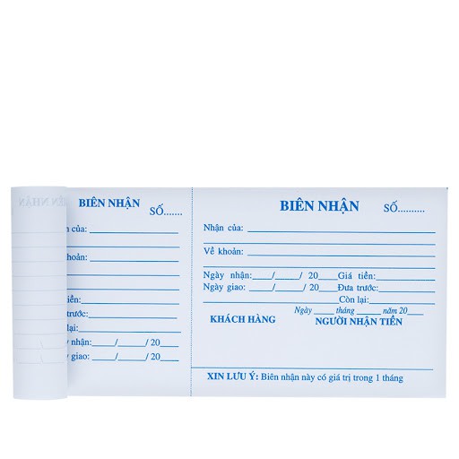 Sổ biên nhận