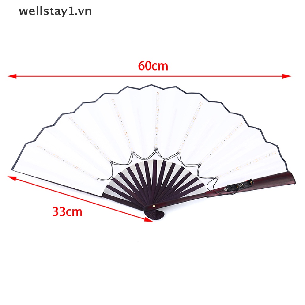 Quạt Có Đèn LED Phát Sáng Biểu Diễn Nhảy Múa Cho Lễ Hội Halloween / Giáng Sinh / Rave