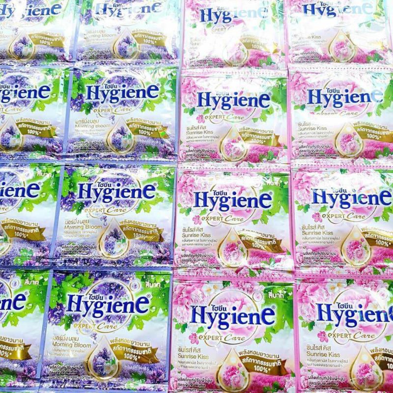 Combo 10 dây= 120 gói Nước Xả Vải Hygiene Thái Lan dây 12 gói thơm ngất ngây