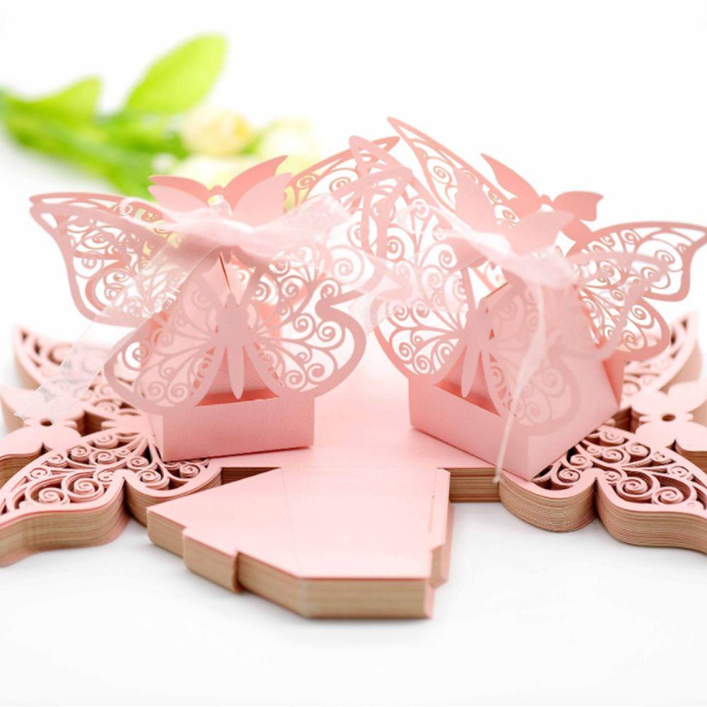 Set 50 Hộp Giấy Đựng Kẹo / Sô Cô La Trang Trí Tiệc Cưới DIY