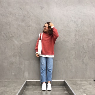 Quần ống loe rách ulzzang