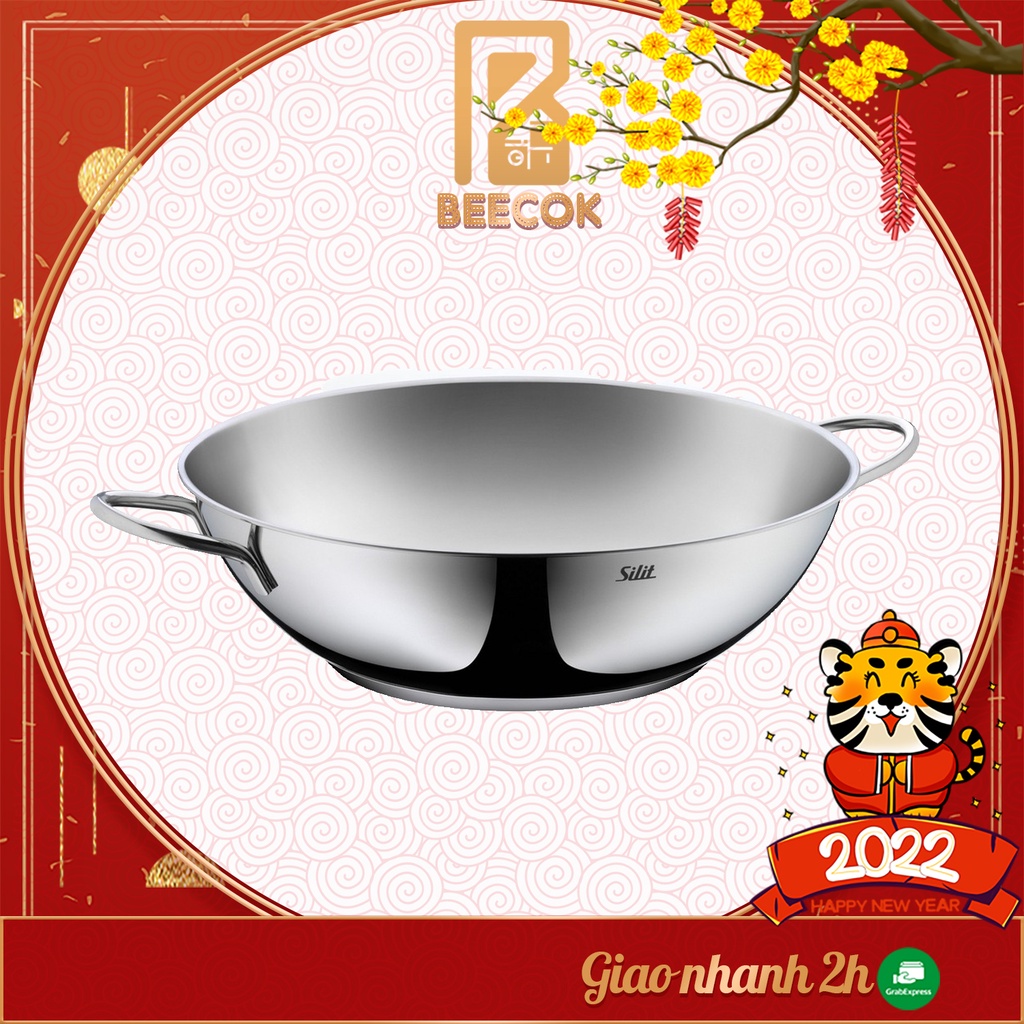 Chảo xào nấu Inox Silit WOK 32cm Chảo sâu lòng