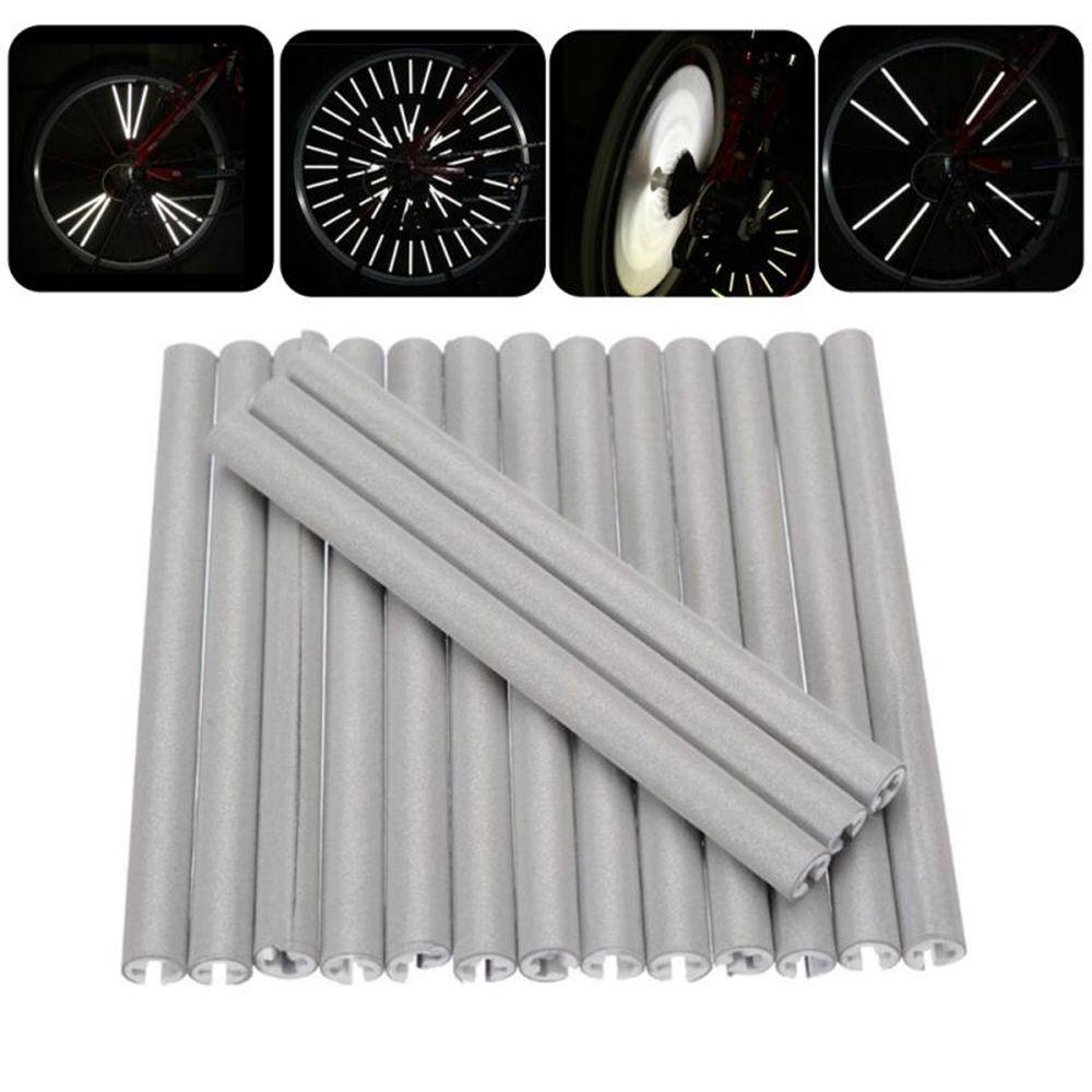 CACTU Bộ 12 Cái Căm Xe Đạp Phản Quang Bằng Dây Thép Hình Mắt Mèo