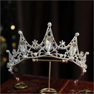 European and American Wedding Headdress Crown Alloy Rhinestone Three-dimensional Headband Bridal Crown