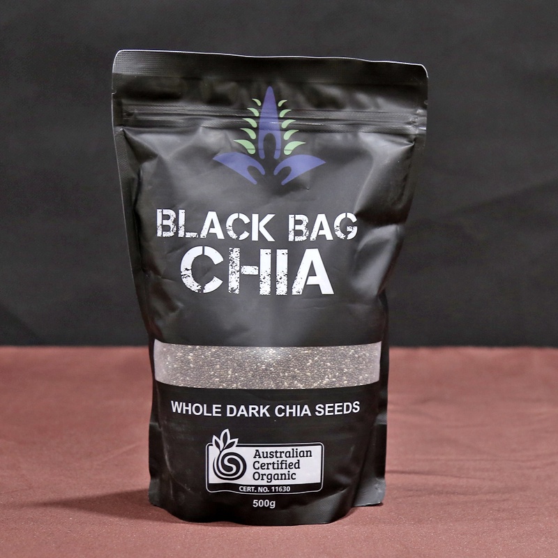 Combo 2 Gói Hạt Chia Úc BLACK BAG CHIA Gói 500g.
