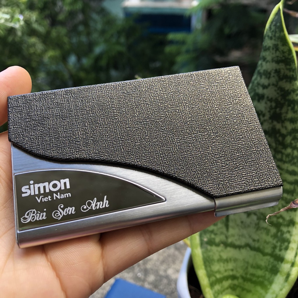 Name Card Hộp Đựng Bằng Inox Không Gỉ, Hộp name card hót nhất thị trường_NC01N [ Văn Phòng Phẩm, Có Khắc Theo Yêu Cầu ]