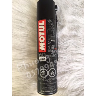 [ HÀNG CÓ SẴN ] Chai xịt sên dưỡng sên Motul Chain Lube C2