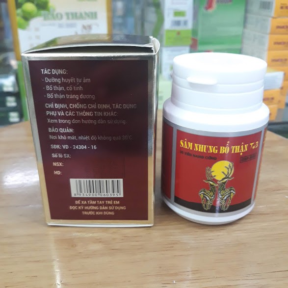 (CHÍNH HÃNG) SÂM NHUNG BỔ THẬN TW3