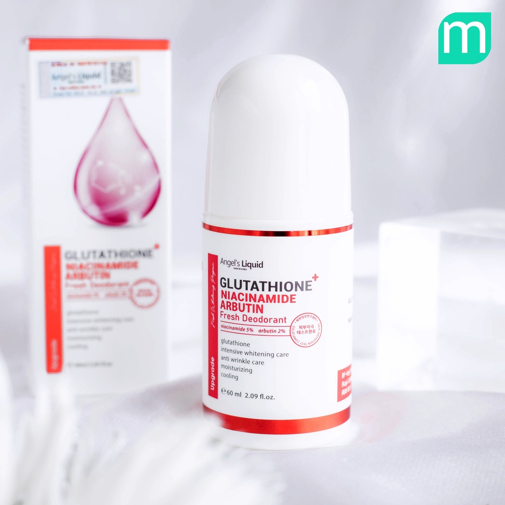 Lăn Khử Mùi Angel’s Liquid Glutathione Niacinamide Arbutin