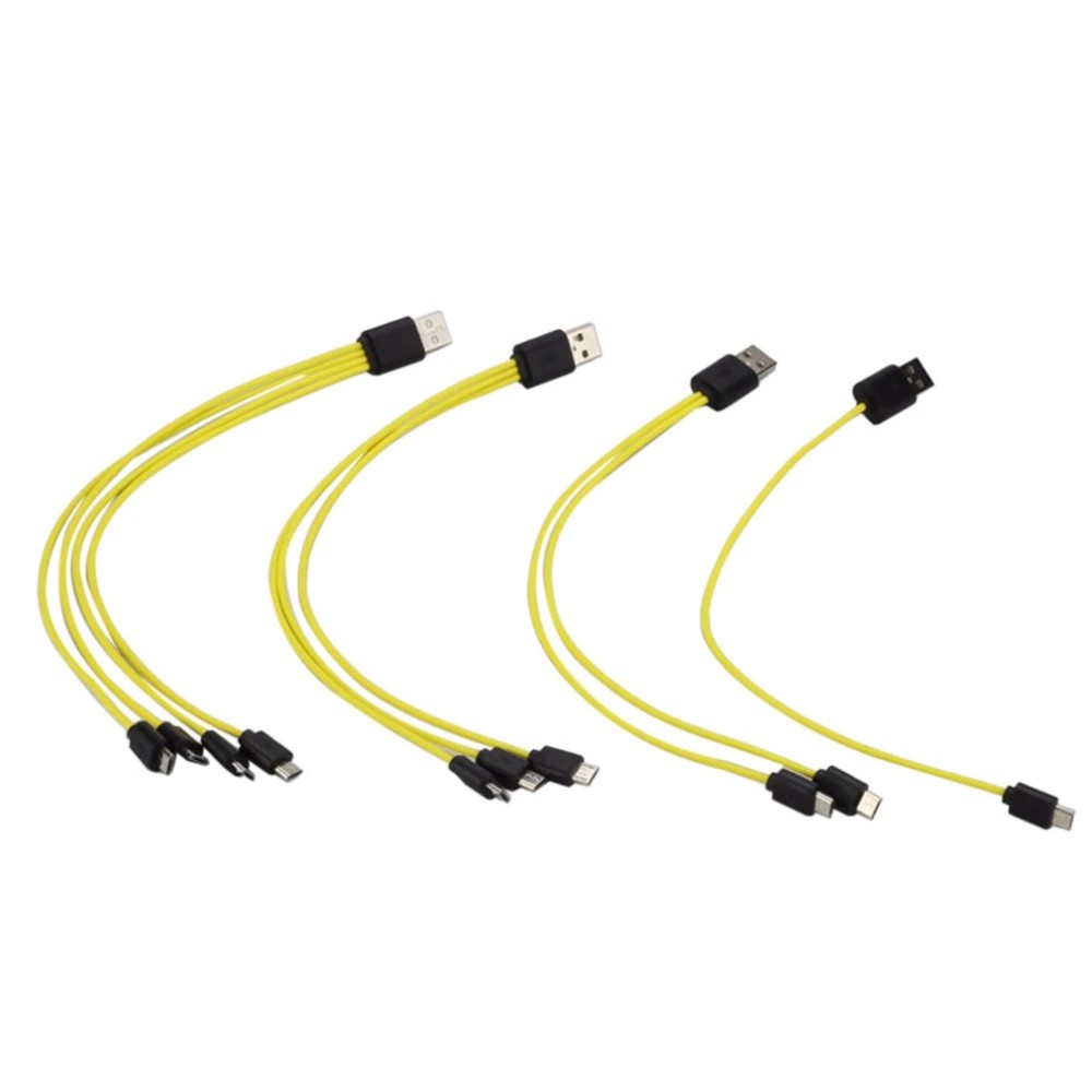 Dây cáp sạc Micro USB 4 / 3 / 2 / 1 sang đầu Micro USB tùy chọn