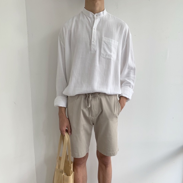 SƠ MI CỔ TRỤ NAM LINEN