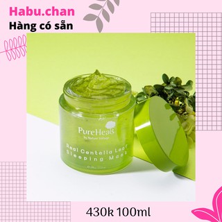 Mặt nạ ngủ cánh hoa hồng và rau má Pureheals 100ml