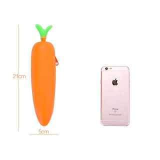 Túi Ví đựng bút cà rốt_bóp cà rốt