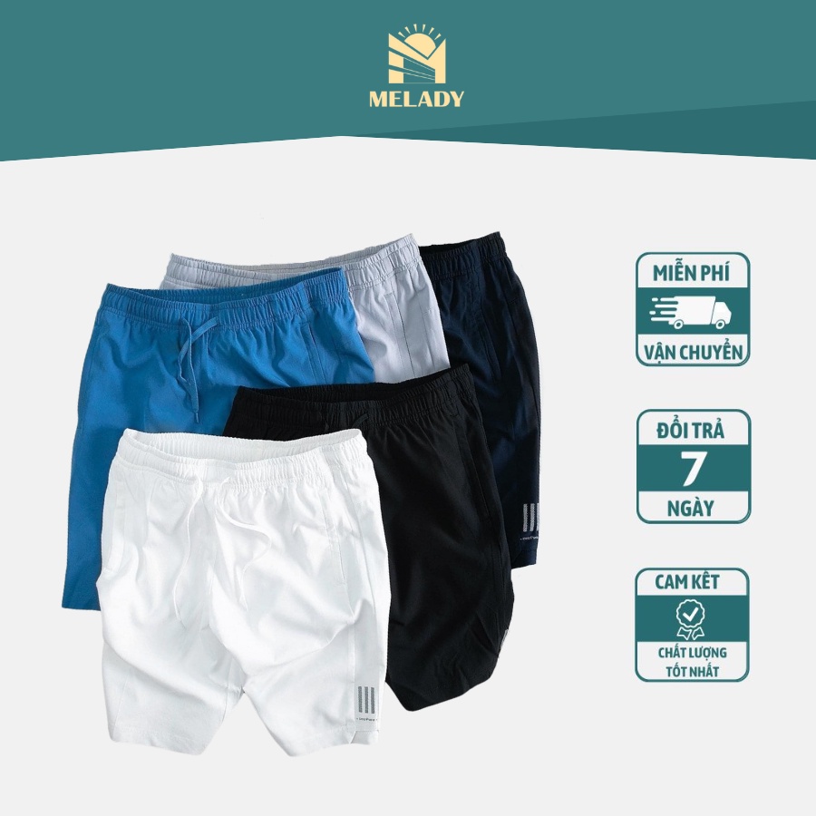 Quần đùi nam chất gió, Quần short nam thể thao co giãn,vận động thoải mái Melady