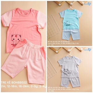   BONS99  Bộ cộc cài vai Bons99 mềm mát cho bé 