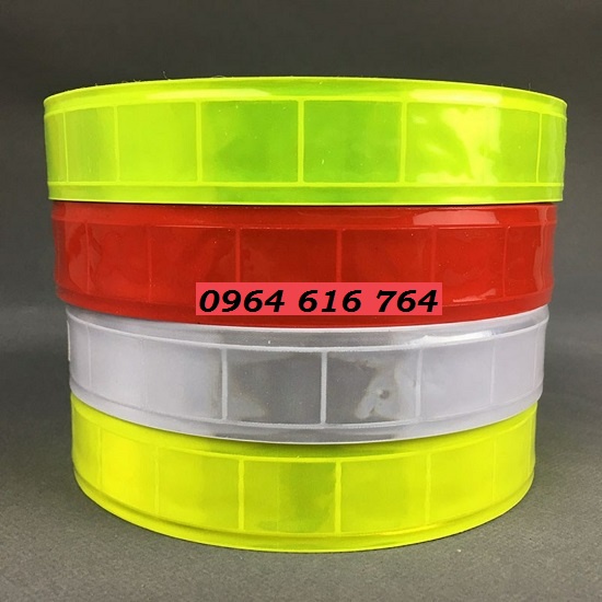 Cuộn dây phản quang nhựa bản 2,5cm *50m cảnh báo an toàn bảo hộ lao động