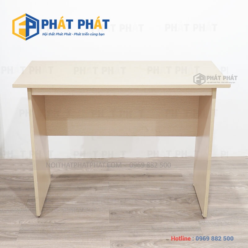 Bàn gỗ làm việc văn phòng Phát Phát 1x0,5m, bàn gỗ học sinh sinh viên chính hãng giá rẻ - BLV01