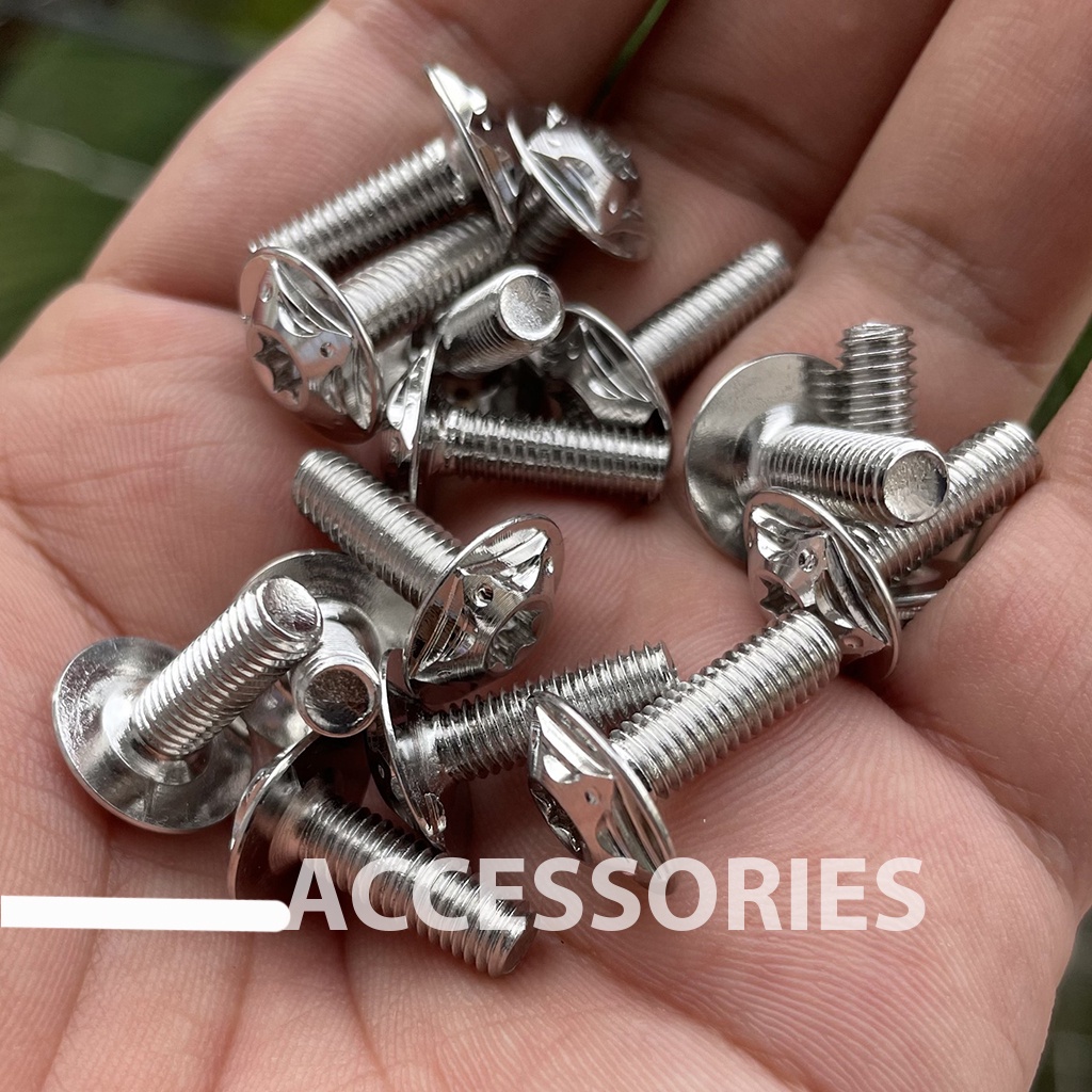 Ốc Salaya Inox 304 5li15 Gắn Mão,Gắn Đồng Hồ Winner X,Dàn Áo Winner X....Sáng Bóng PHS